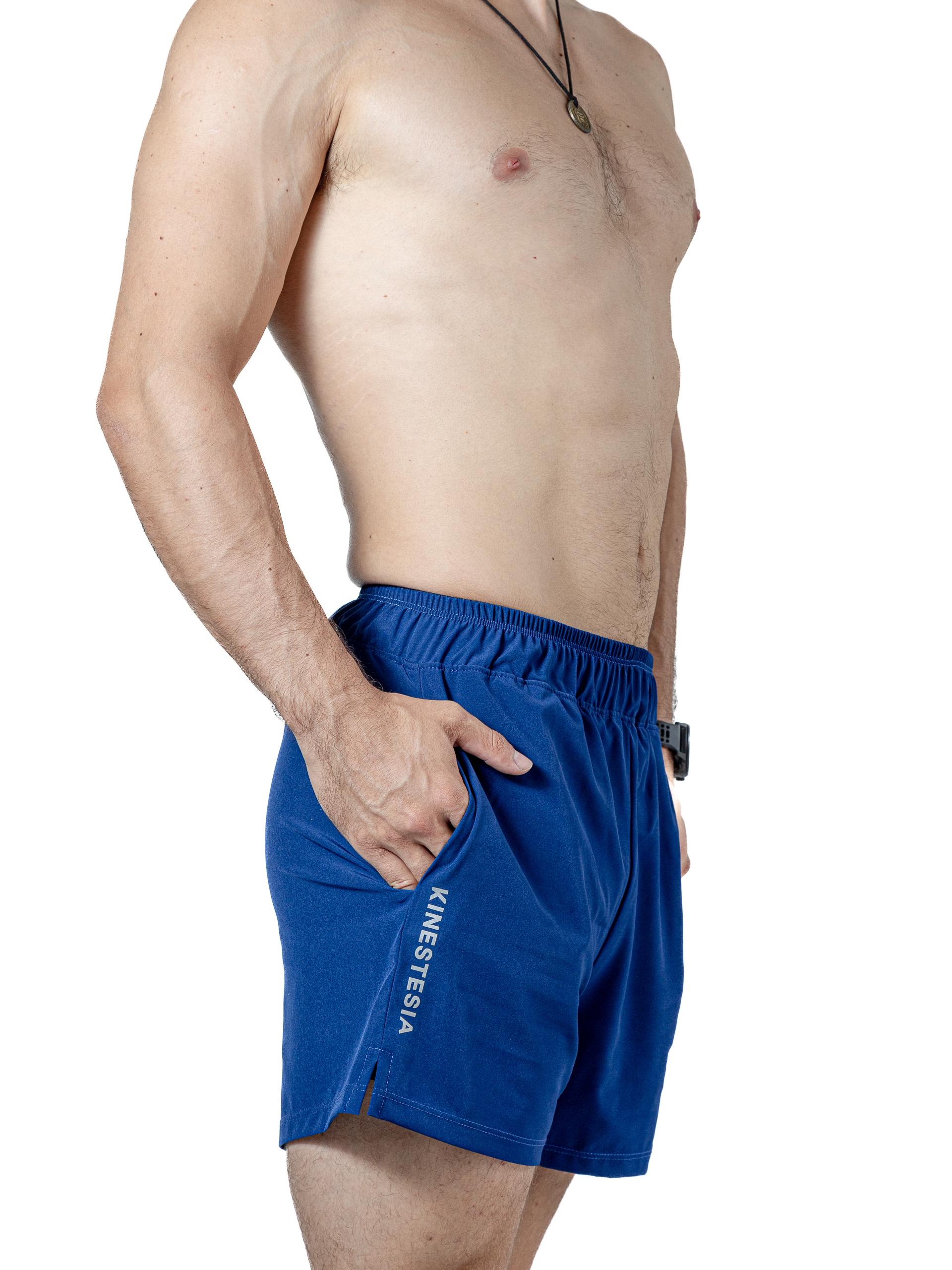 SHORT AZUL MARINO CON LICRA INTERNA PARA HOMBRE