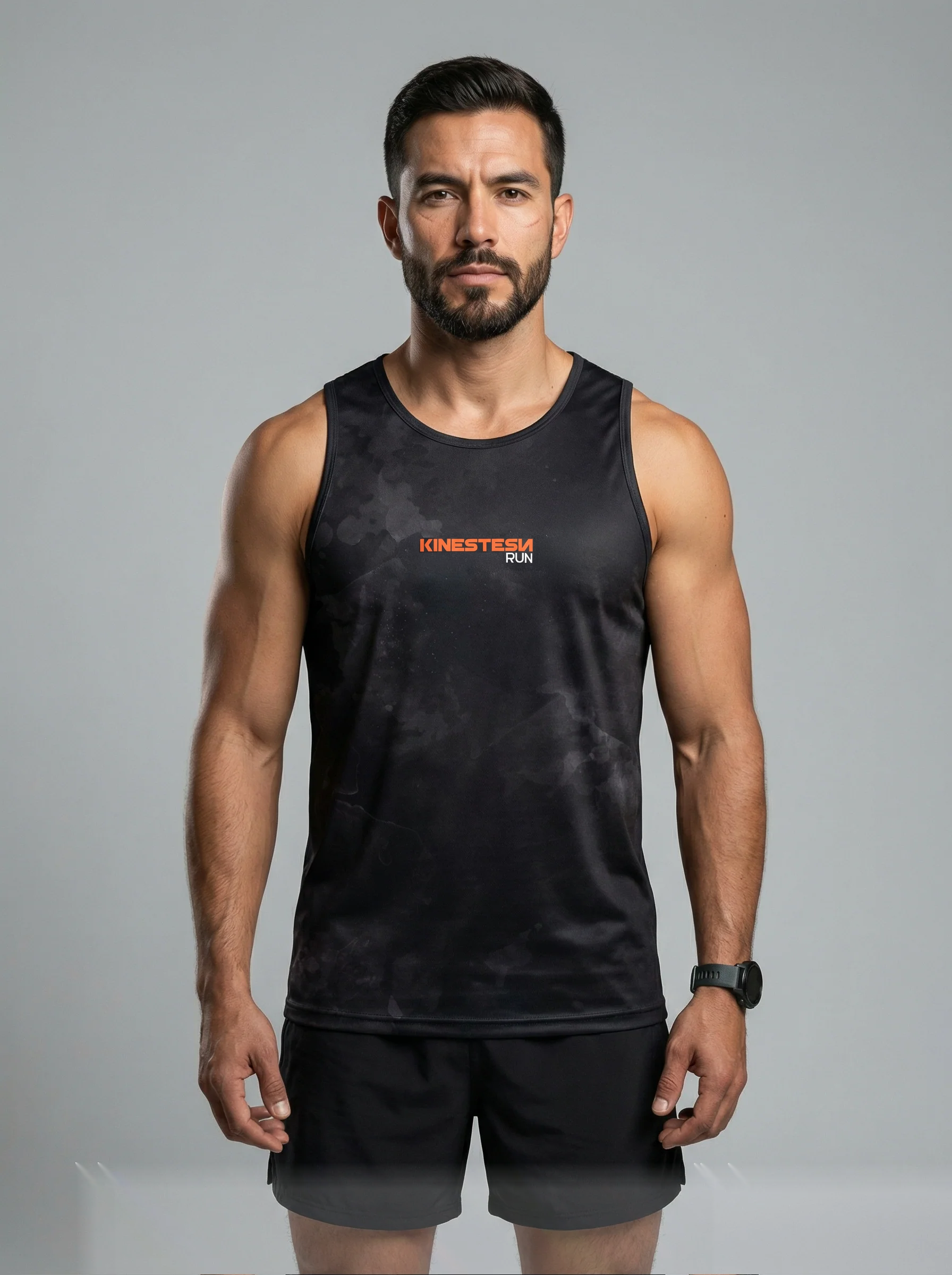 PLAYERA TANK KINESTESIA RUN 2.0 · BLACK EDITION HOMBRE Y MUJER