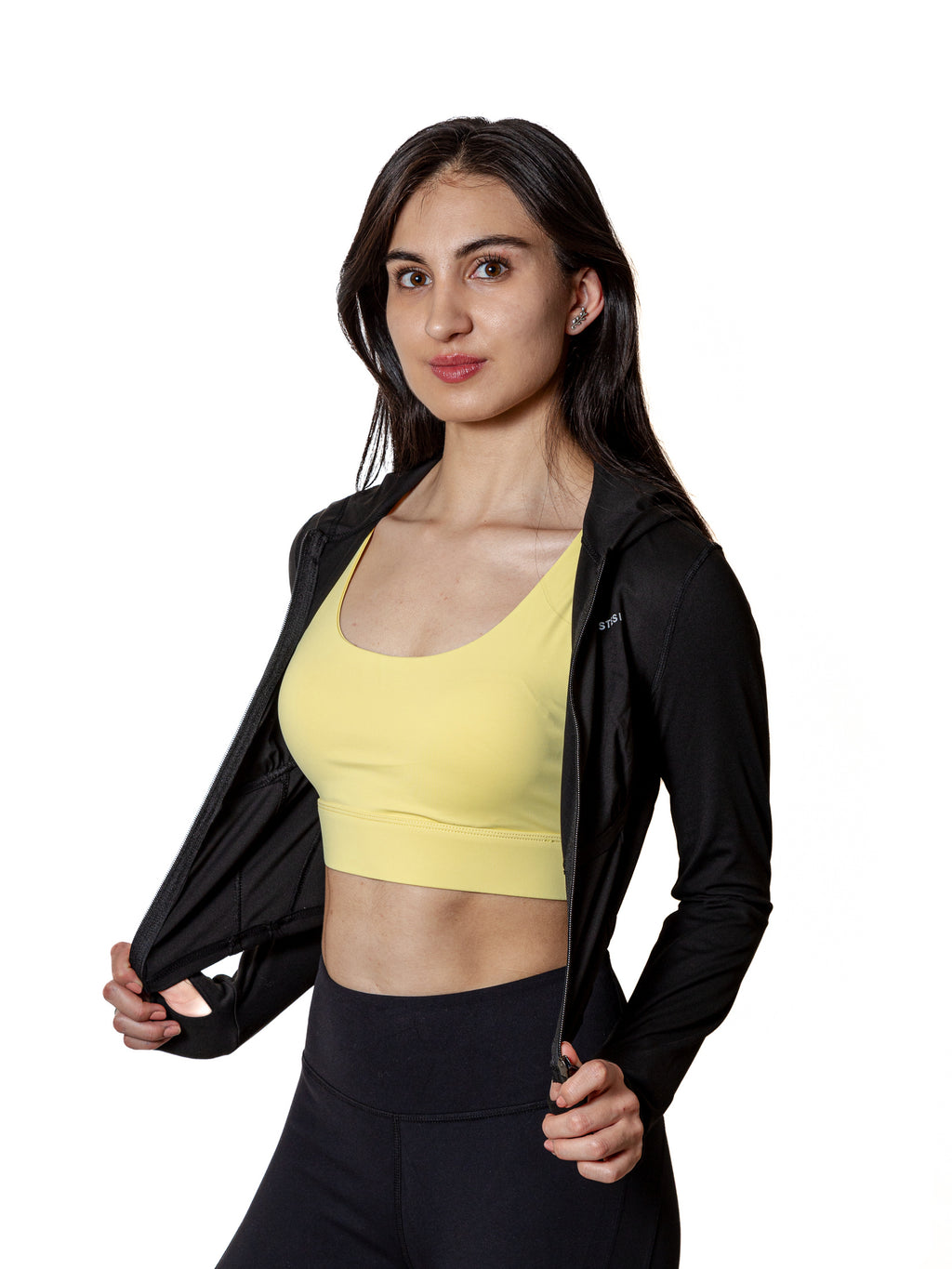 TOP AMARILLO CANARIO TIRANTE CRUZADO DE MUJER