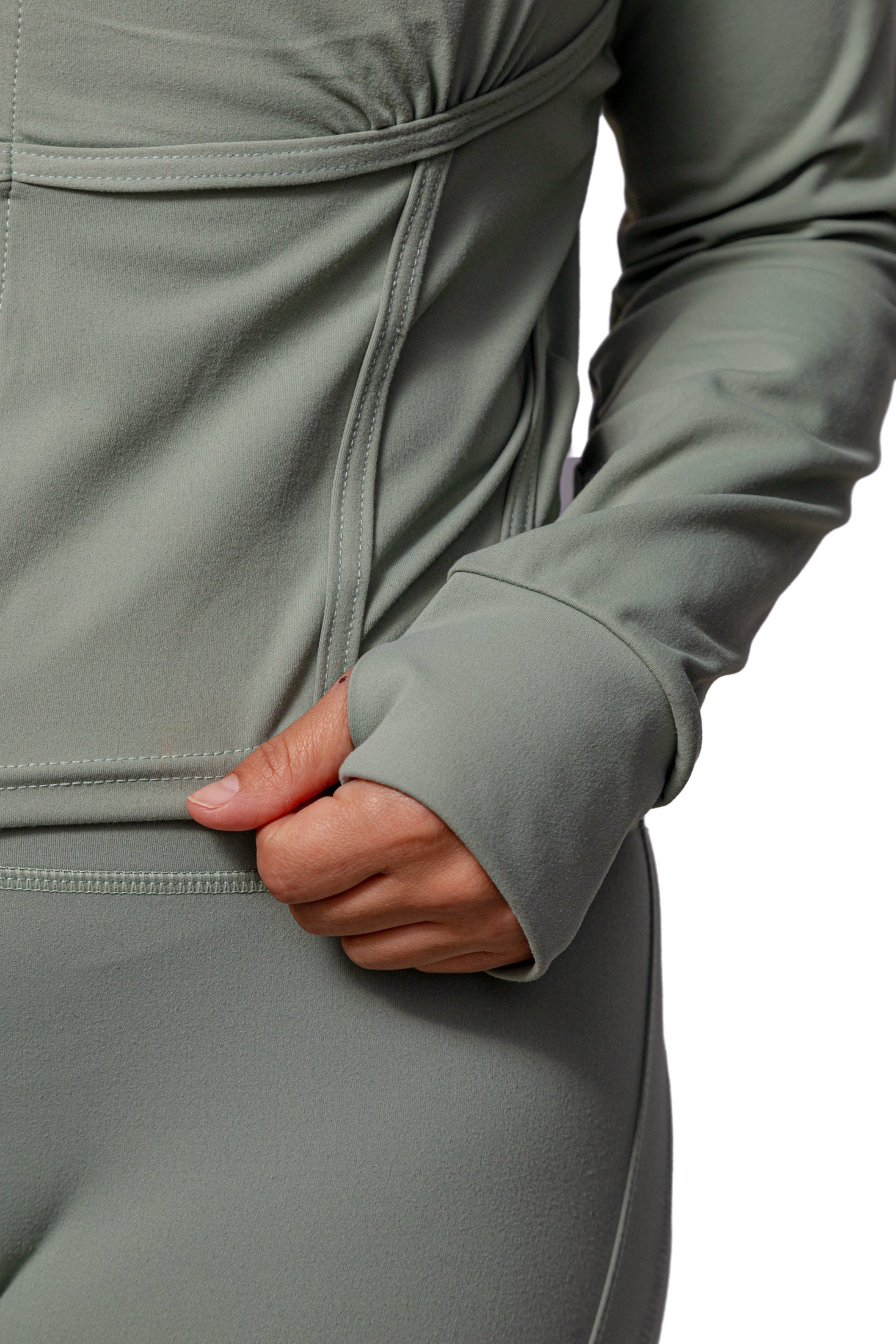 SET JACKET & LEGGINGS OLIVO DE MUJER