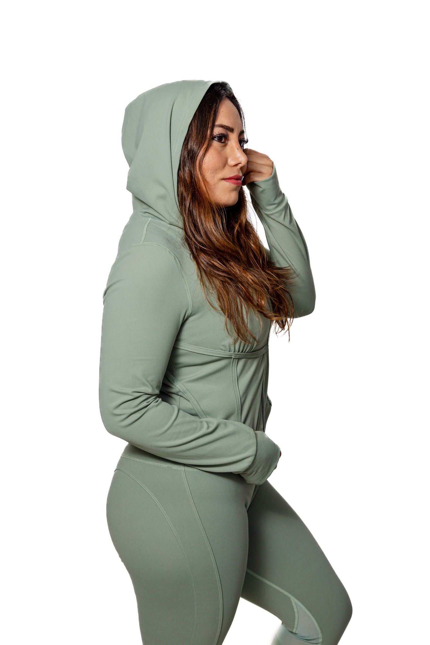 SET JACKET & LEGGINGS OLIVO DE MUJER