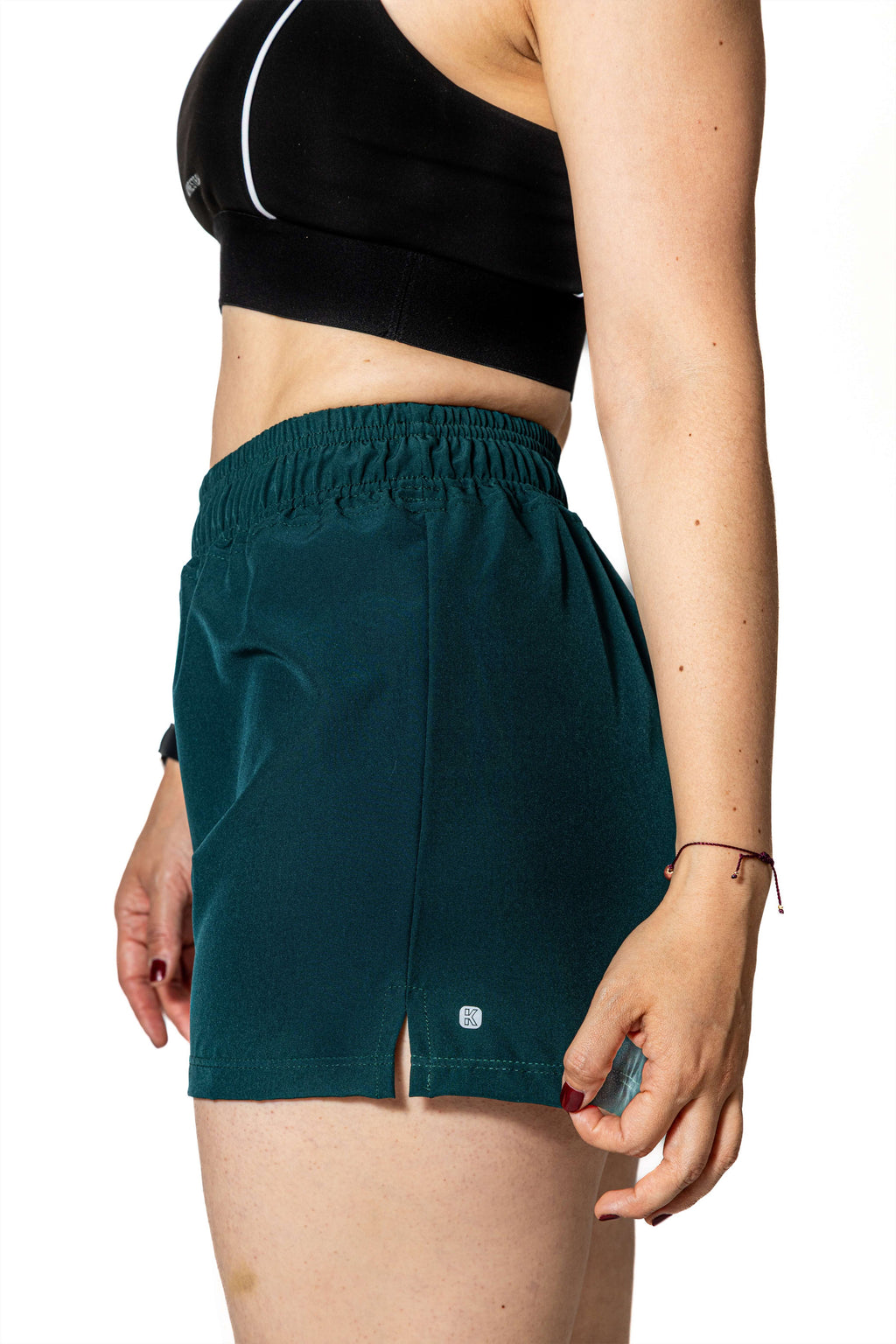 SHORT VERDE OSCURO DE COMPETENCIA PARA HOMBRE Y MUJER