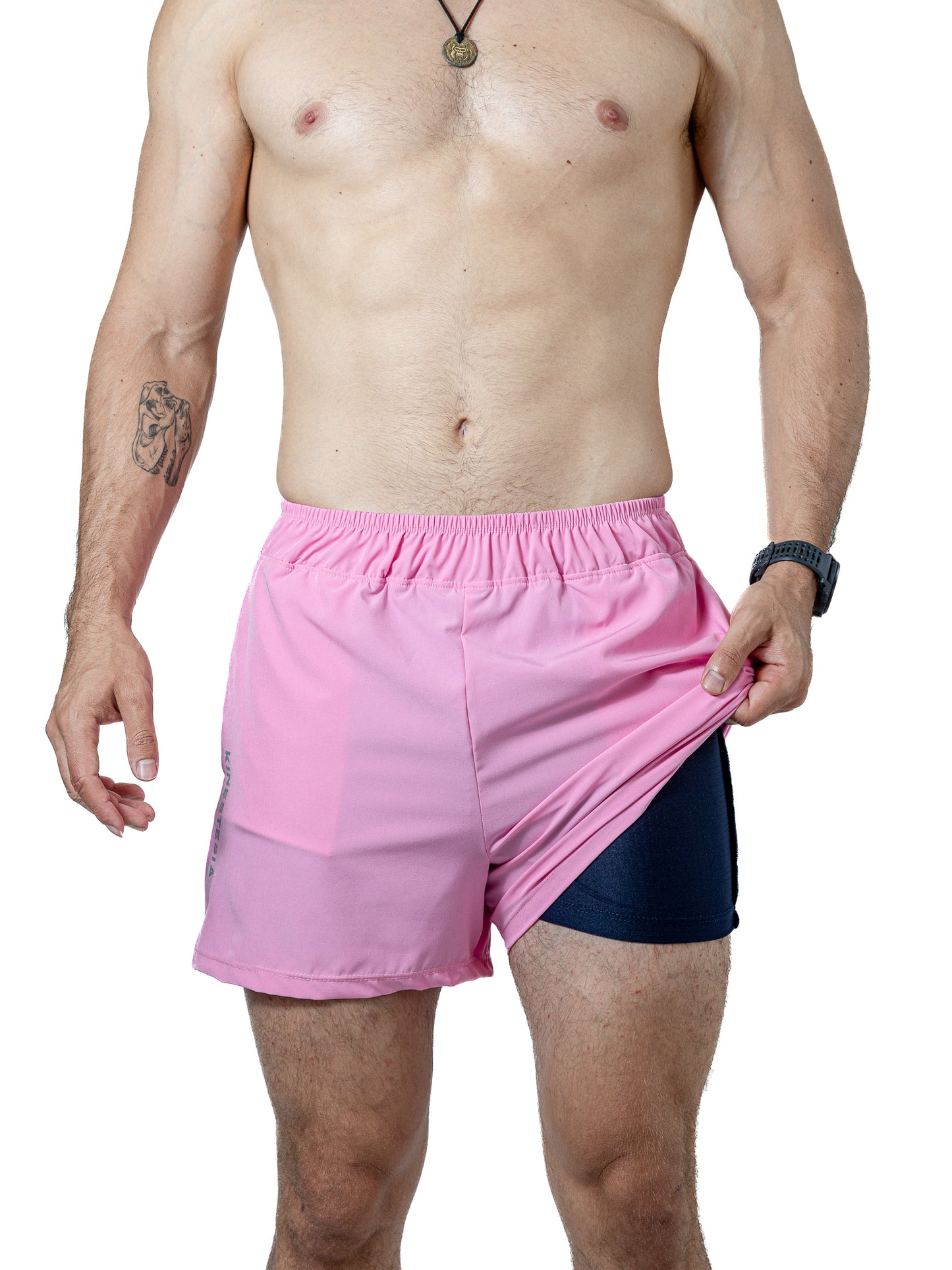 SHORT ROSA BABY CON LICRA INTERNA DE HOMBRE