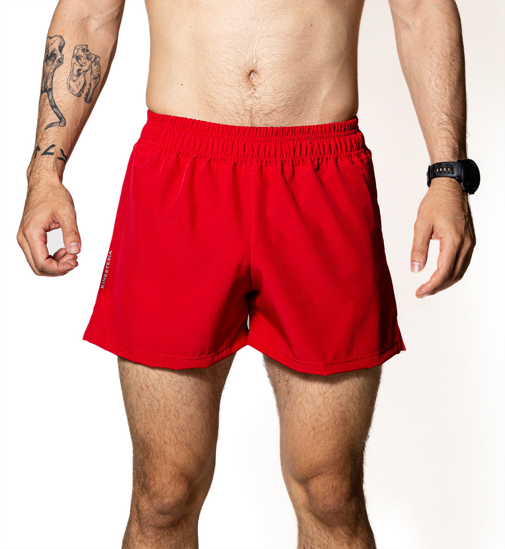 SHORT ROJO DE COMPETENCIA PARA HOMBRE Y MUJER
