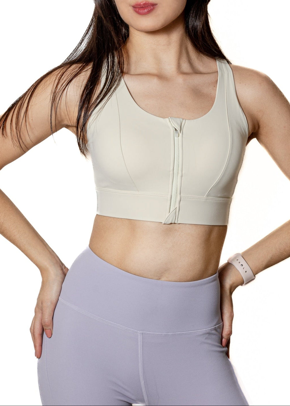 TOP BEIGE CON CIERRE TIRANTE EN CRUZ DE MUJER