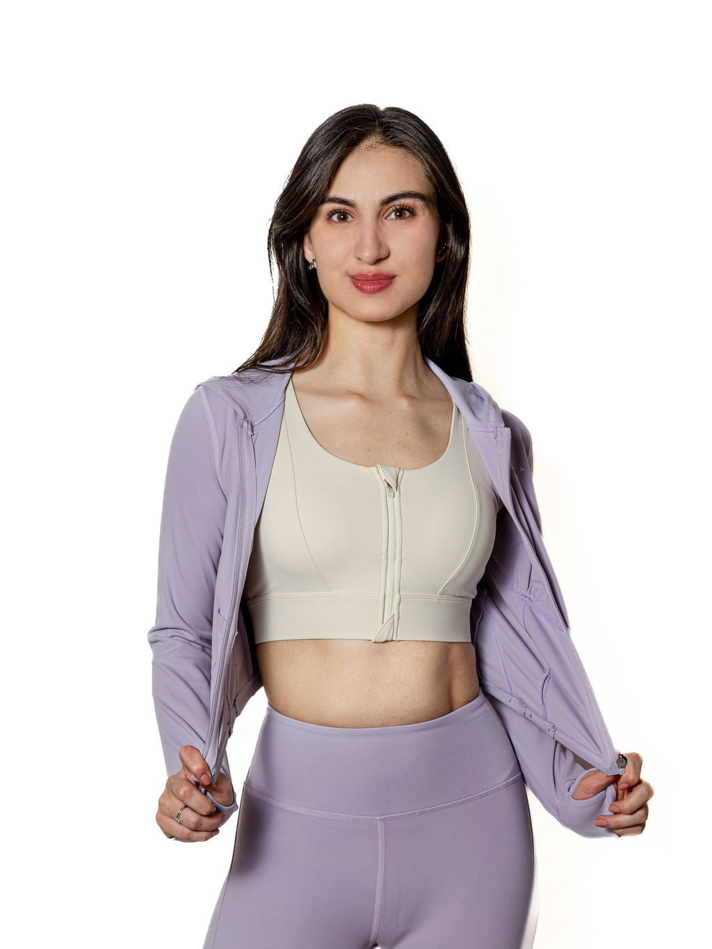 TOP BEIGE CON CIERRE TIRANTE EN CRUZ DE MUJER