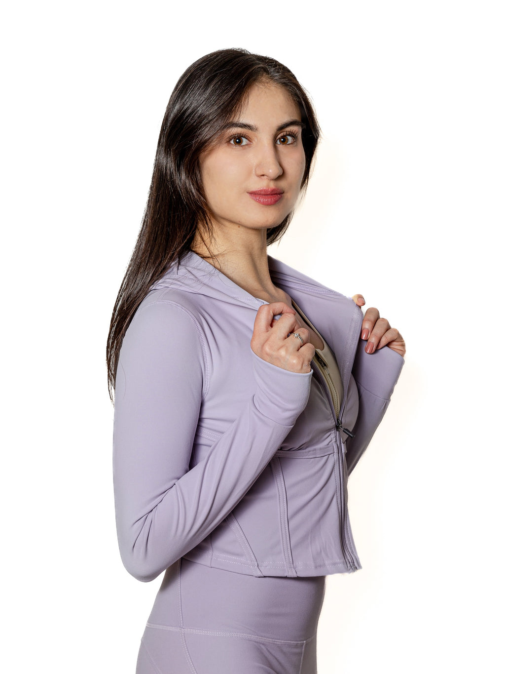 SET JACKET & LEGGINGS LILA DE MUJER