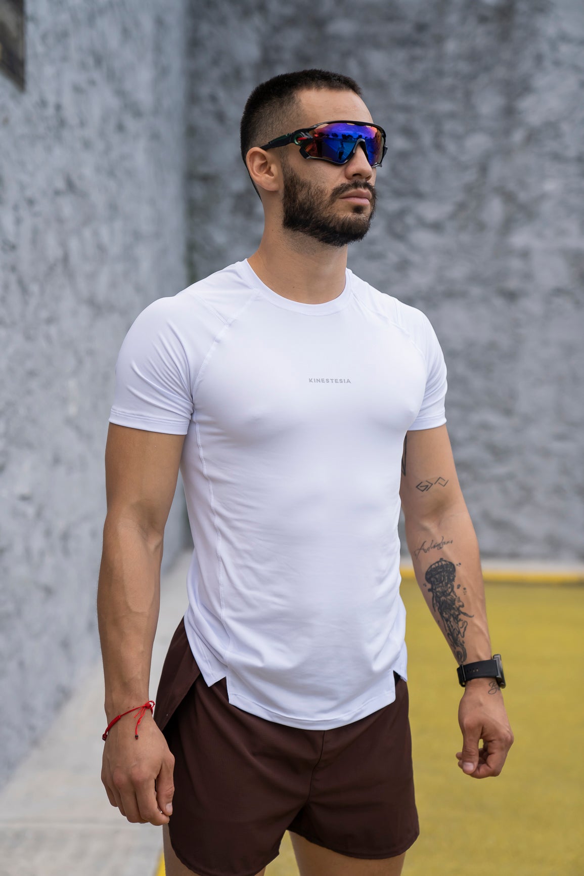 PLAYERA MANGA CORTA BLANCA PARA HOMBRE KINESTESIA