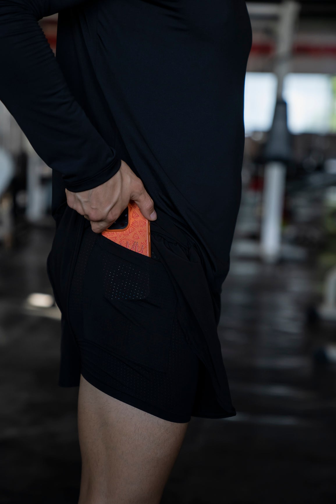 RUNNING SHORT NEGRO MUJER UNISEX HOMBRE