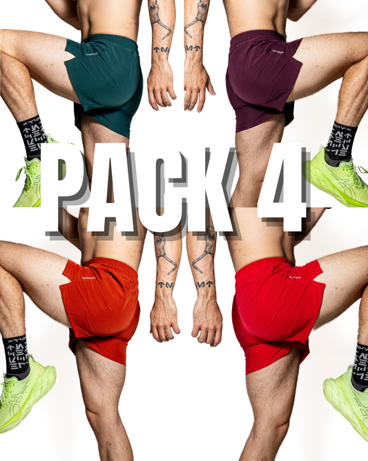 PACK X4 - SHORT DE COMPETENCIA PARA HOMBRE Y MUJER (299 C/U)