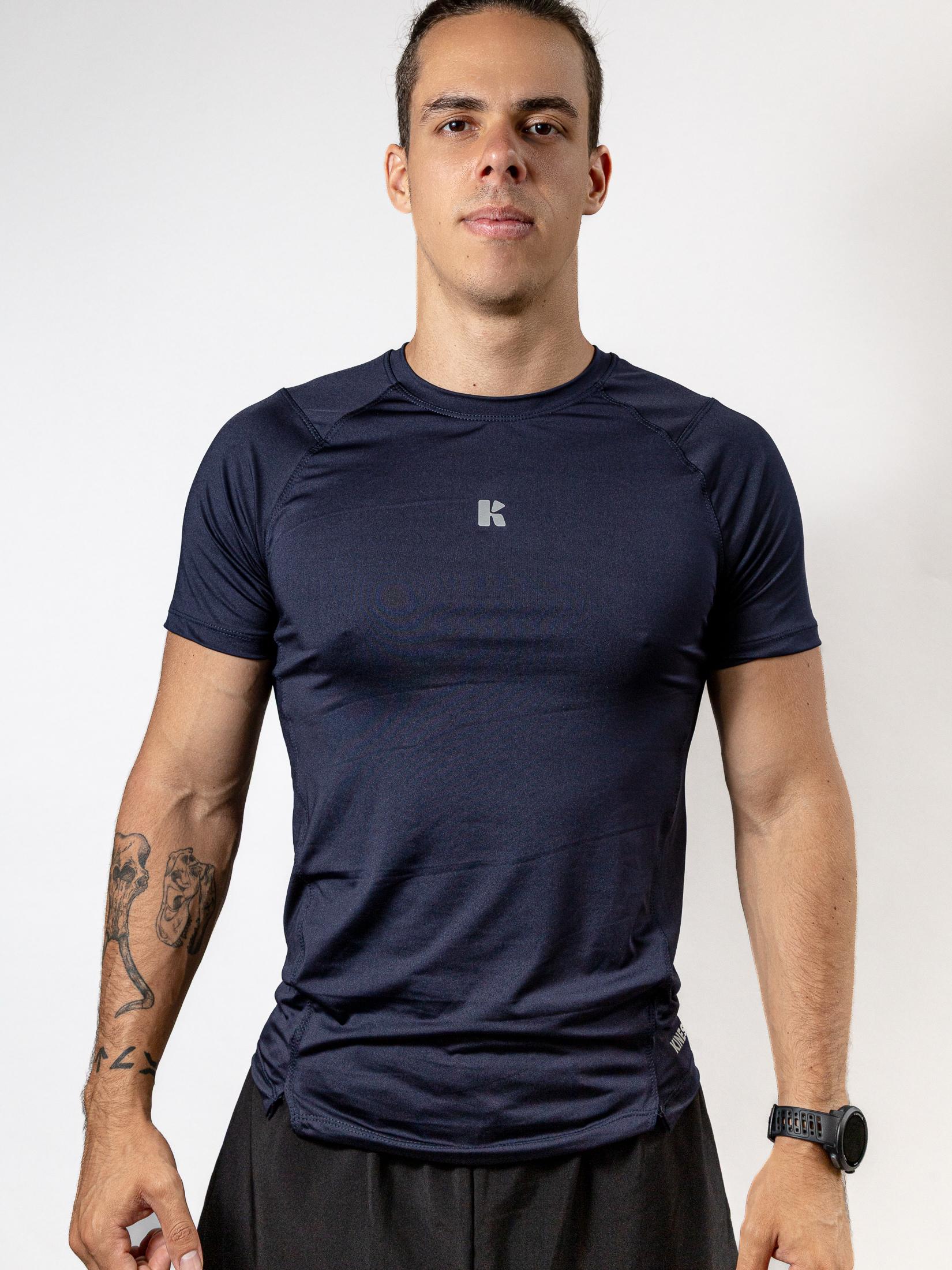 PLAYERA MANGA CORTA AZUL MARINO PARA HOMBRE KINESTESIA BASIC