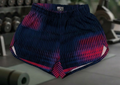 SHORT DEPORTIVO MUJER AZUL ROJO DEGRADADO