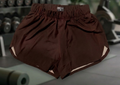 SHORT DEPORTIVO MUJER CAFE MOTEADO