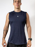 PLAYERA SIN MANGAS AZUL MARINO PARA HOMBRE KINESTESIA BASIC