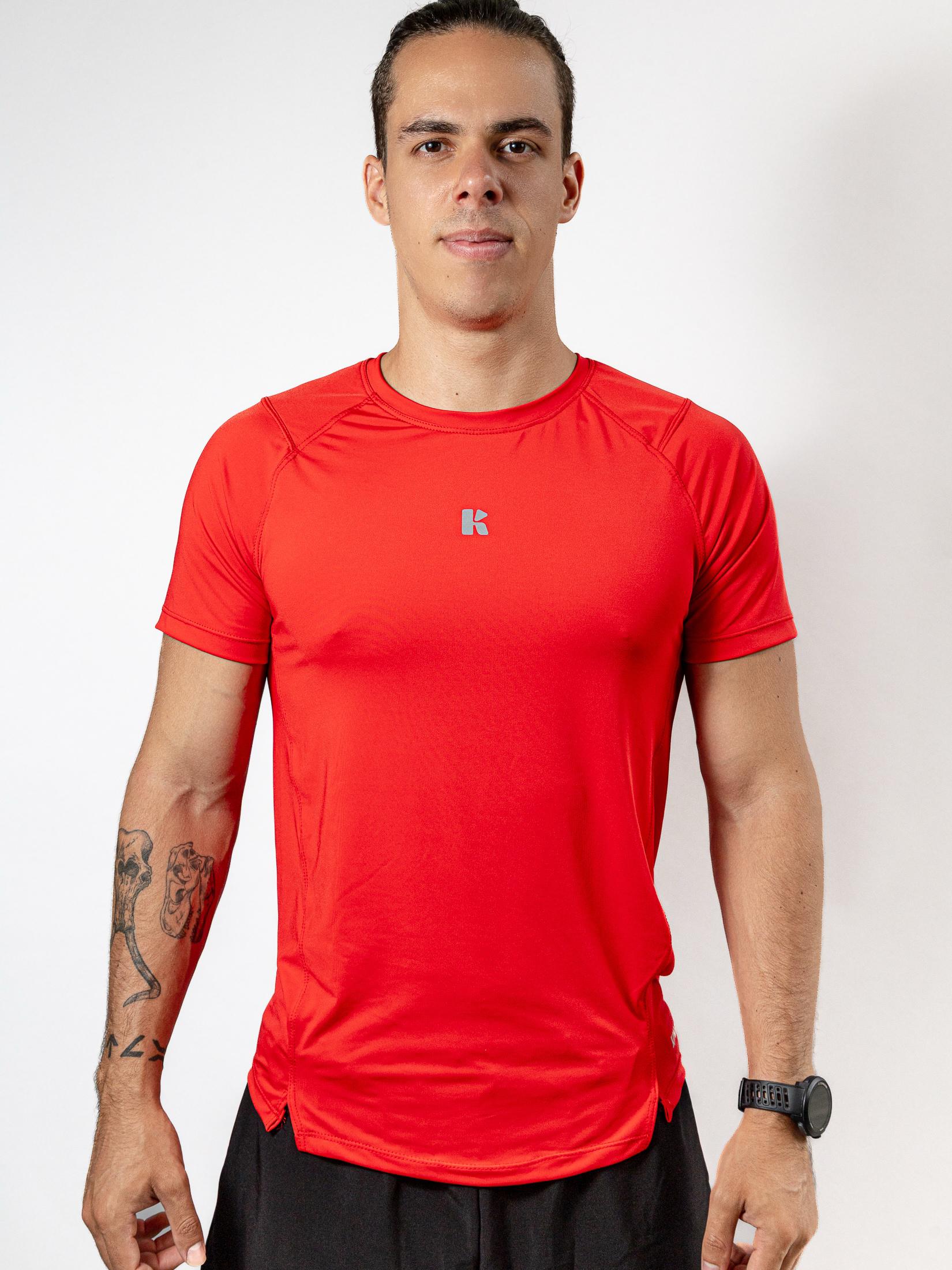 PLAYERA MANGA CORTA ROJA PARA HOMBRE KINESTESIA BASIC