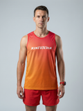 PLAYERA TANK HOMBRE SIN MANGAS ROJO NARANJA MIXED DEGRADADO