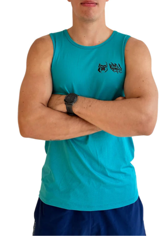 PLAYERA TANK SIN MANGAS AZUL OCEAN PARA HOMBRE