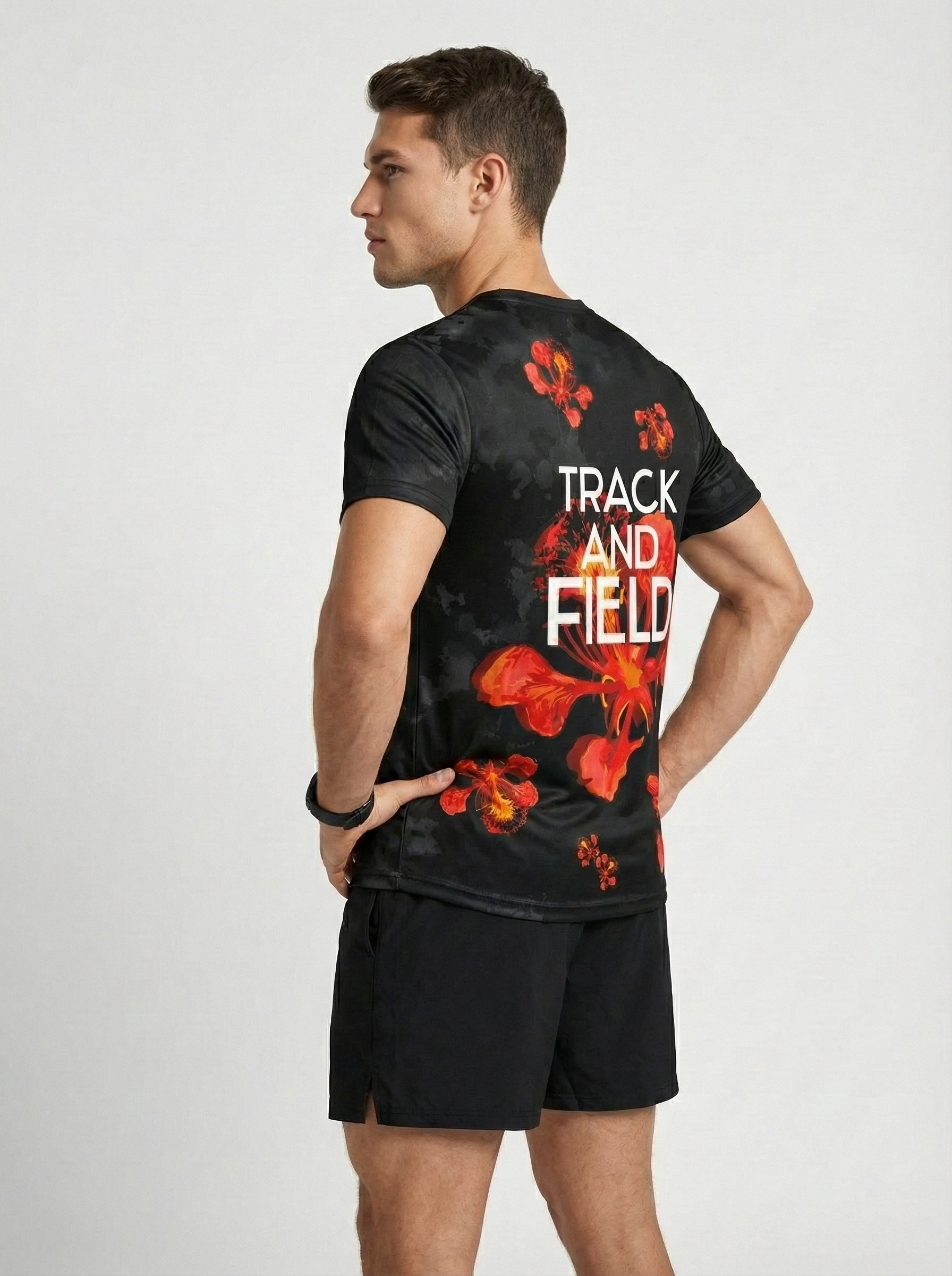 PLAYERA MANGA CORTA KINESTESIA RUN 2.0 · BLACK EDITION