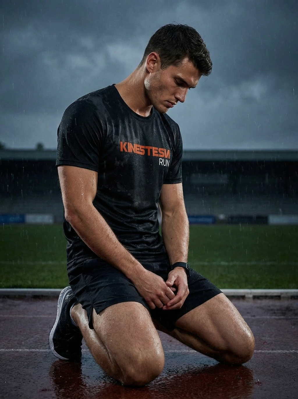 PLAYERA MANGA CORTA KINESTESIA RUN 2.0 · BLACK EDITION