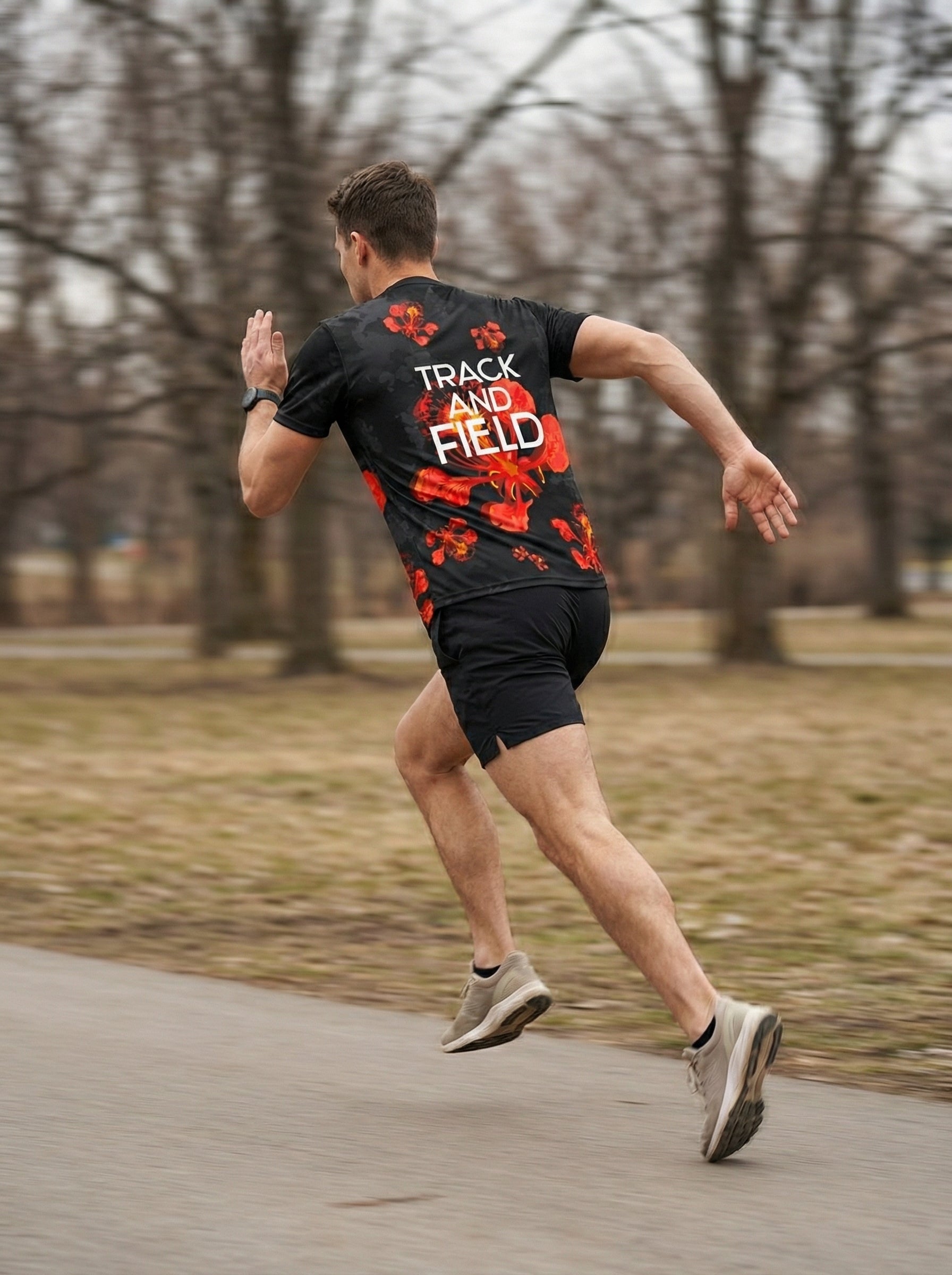 PLAYERA MANGA CORTA KINESTESIA RUN 2.0 · BLACK EDITION