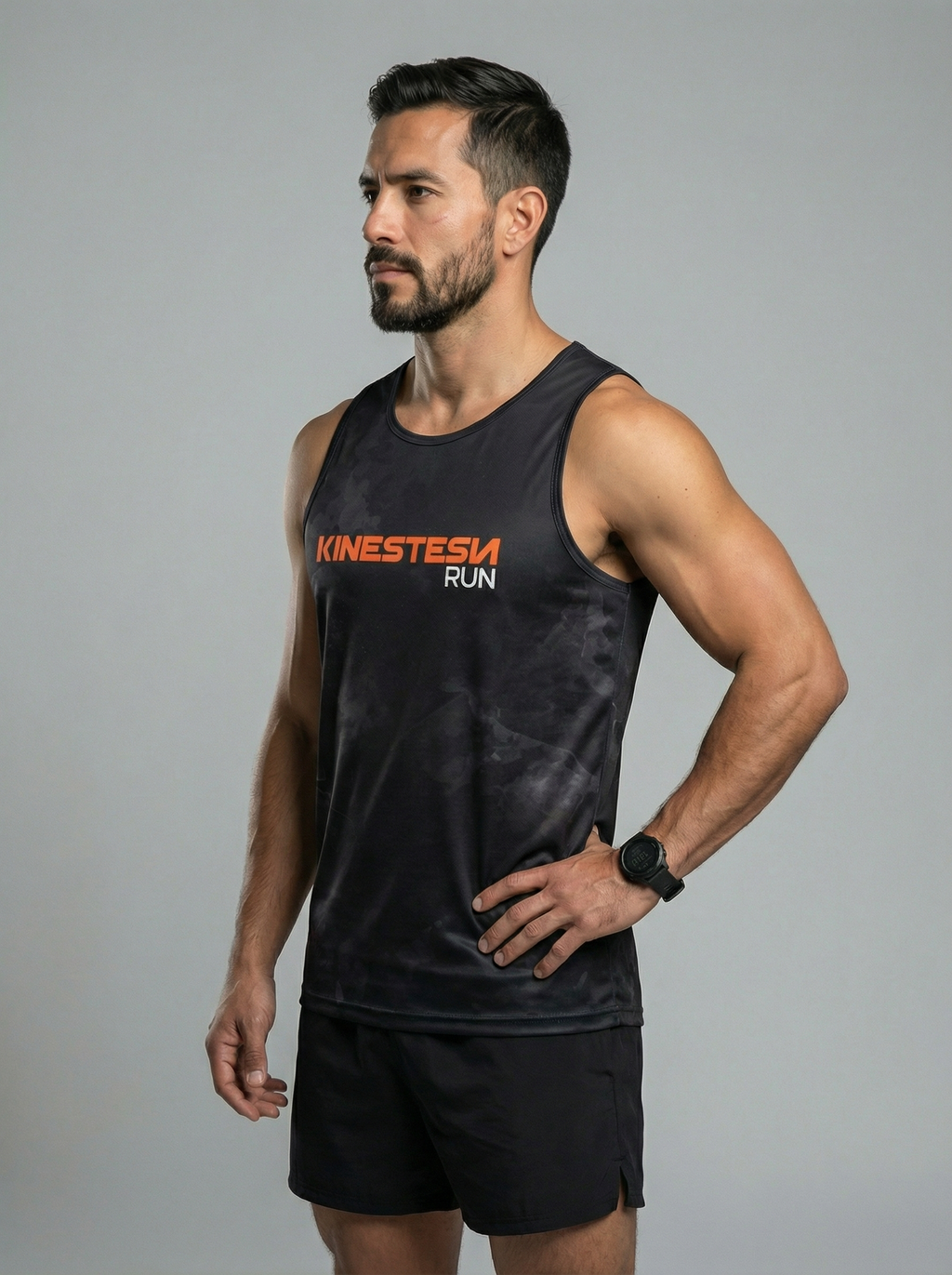PLAYERA TANK KINESTESIA RUN 2.0 · BLACK EDITION