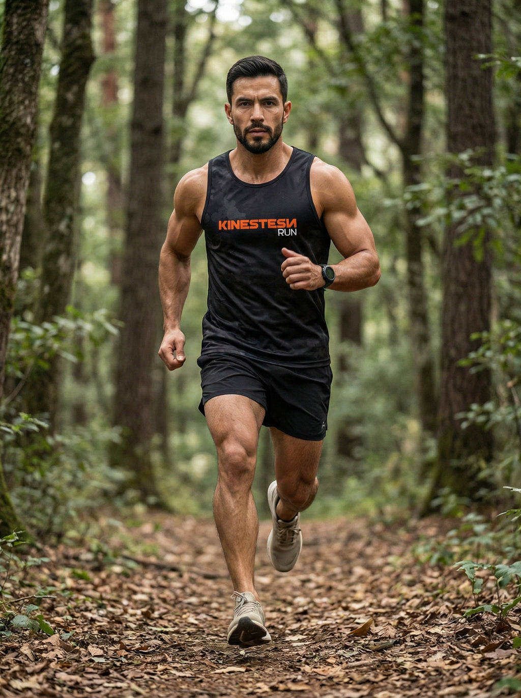 PLAYERA TANK KINESTESIA RUN 2.0 · BLACK EDITION