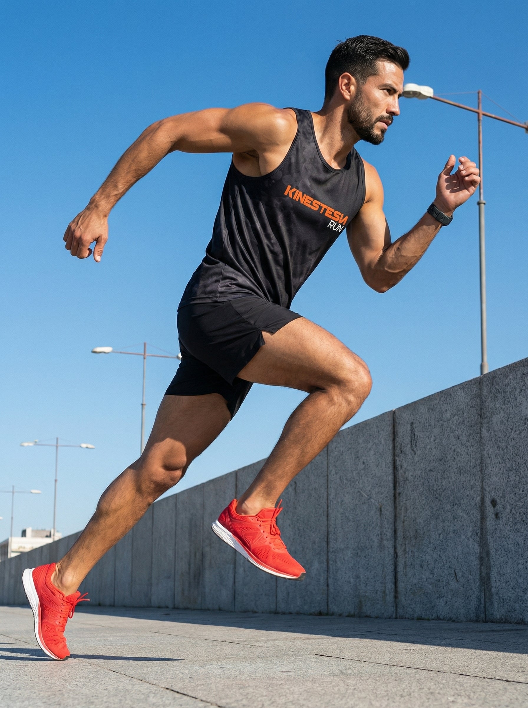 PLAYERA TANK KINESTESIA RUN 2.0 · BLACK EDITION