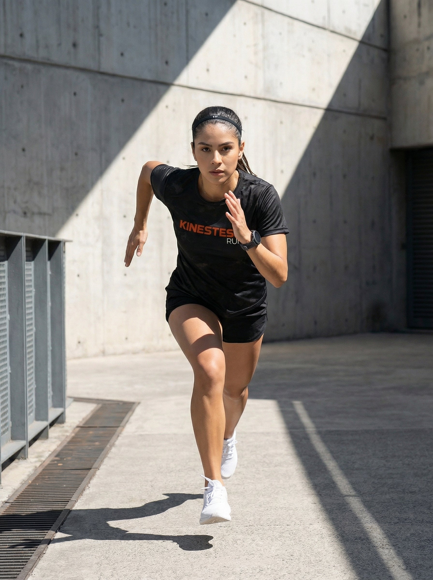 PLAYERA MANGA CORTA KINESTESIA RUN 2.0 · BLACK EDITION