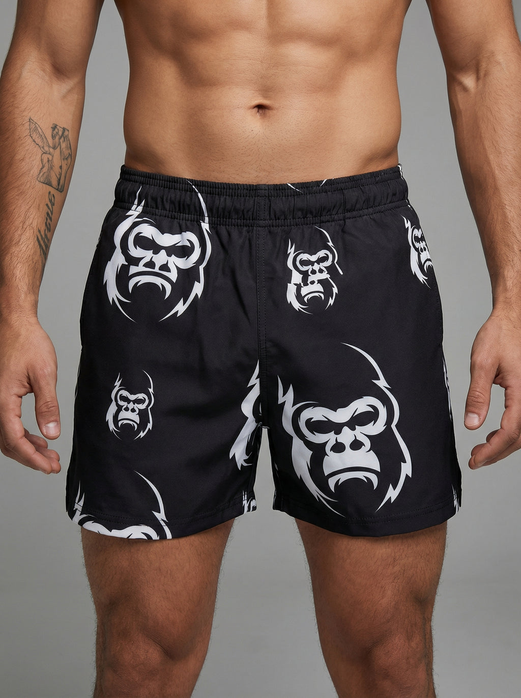 SHORT NEGRO JUNGLE CON LICRA INTERNA HOMBRE