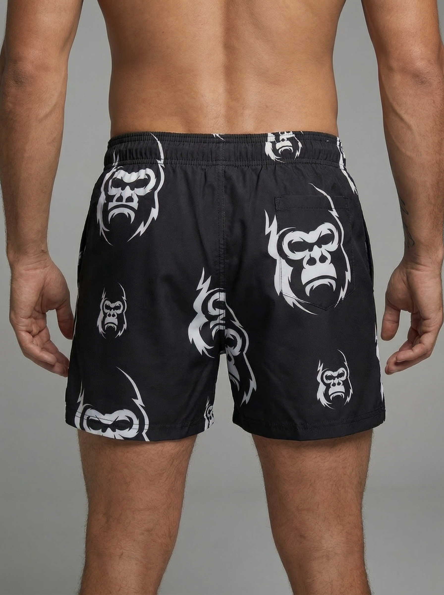 SHORT NEGRO JUNGLE CON LICRA INTERNA HOMBRE