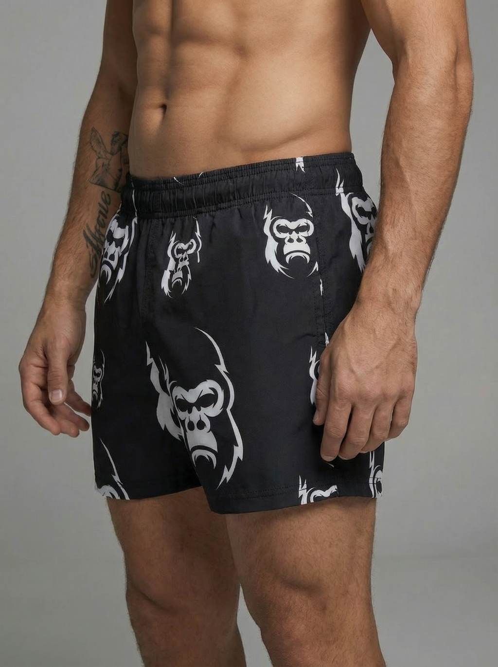 SHORT NEGRO JUNGLE CON LICRA INTERNA HOMBRE
