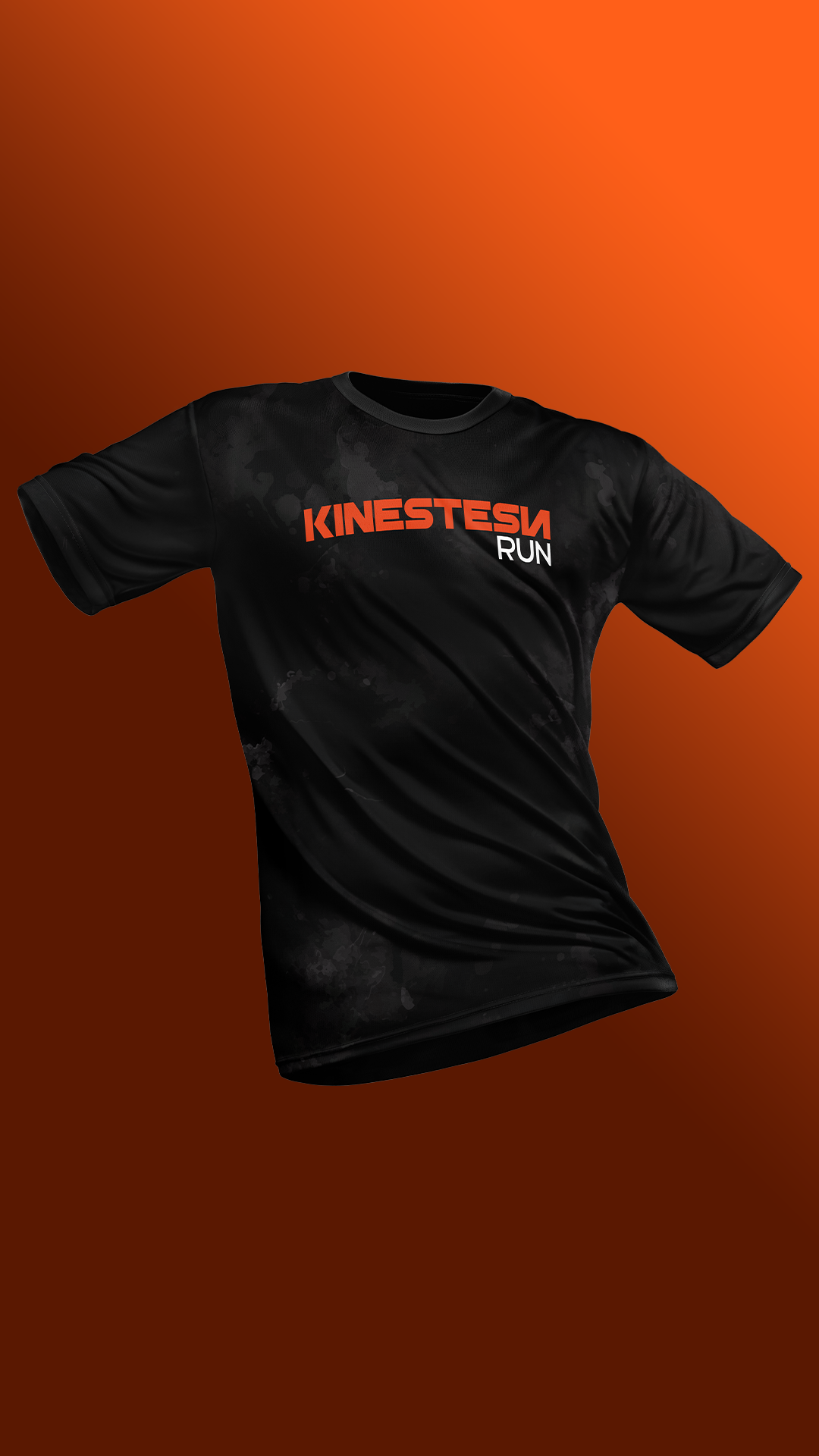PLAYERA MANGA CORTA KINESTESIA RUN 2.0 · BLACK EDITION