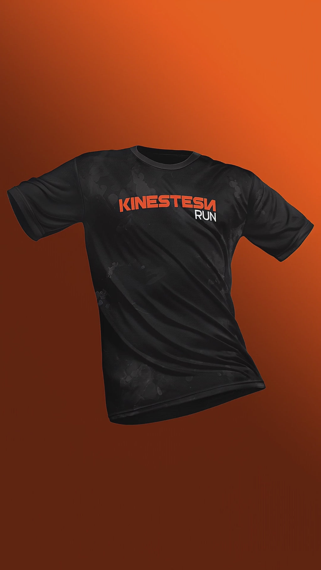 PLAYERA MANGA CORTA KINESTESIA RUN 2.0 · BLACK EDITION